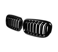 Rejillas Frontales De Radiador Para F15 Para F16 Para X5 Para X6 2014-2018 Parachoques Delantero Racing Grille Negro Brillante Car Double Slat Grill Coche Rejilla Marco