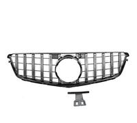 Rejillas frontales de radiador Para Mercedes Para Benz Clase C W204 2008-2014 Rejilla Media Parachoques Delantero Entrada Aire Gt Piezas Automóvil Parrillas delanteras(Plata)
