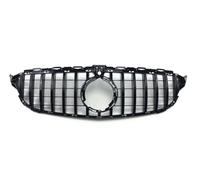 Rejillas frontales de radiador Para Mercedes Para Benz Clase C W205 C205 C43 2019-2022 Diamond GT Para AMG Style Upgrade Máscara Rejilla De Entrada Frontal Afinación Parrilla(GT Black-Hole)