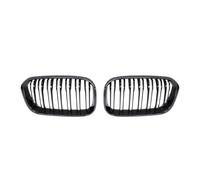 Rejillas Frontales De Radiador Para Serie 1 Para F20 Para F21 LCI 120i 2016 2017 Rejilla Doble Listón Rejillas Parachoques Delantero Coche Parrilla Carreras Coche Rejilla Marco(Double Line Carbon)
