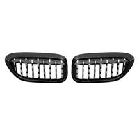 Rejillas frontales de radiador Para Serie 5 G30 G38 2017 2018 2019 2020 Parrilla De Parachoques Delantero Rejilla Riñón Frontal Diamante Accesorios Estilo Meteorito Parrilla Delantera(Negro)
