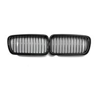 Rejillas Frontales De Radiador Para Serie 7 Para E38 730IL 735I 728I 750I Sedán 1999-2001 Capó Delantero Parachoques Parrilla Una Sola Lama Coche Rejilla Marco(Glossy Black)