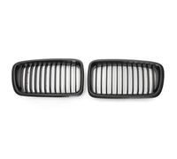 Rejillas Frontales De Radiador Para Serie 7 Para E38 730IL 735I 728I 750I Sedán 1999-2001 Capó Delantero Parachoques Parrilla Una Sola Lama Coche Rejilla Marco(Matte Black)