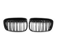 Rejillas Frontales De Radiador Para X1 Para F48 Para F49 2016 2017 2018 2019 Rejilla Parachoques Delantero Coche Rejillas Carreras Rejillas Parrilla Negra Brillante Coche Rejilla Marco(Double Line)