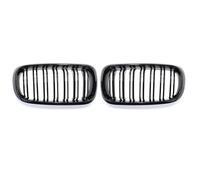 Rejillas Frontales De Radiador Para X5 Para F15 Para X6 Para F16 Para X5M Para F85 Para X6M Para F86 Parrilla Parachoques Delantera Parrilla Coche 2 Líneas Doble Listón Coche Rejilla Marco
