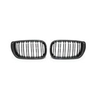 Rejillas Frontales De Radiador Parrilla Carreras Repuesto Para Serie 3 Para E46 2002-2005 1 Par Parrillas Delanteras Coche Parrilla Capó Doble Listón Coche Rejilla Marco(Double Line Carbon)