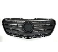 Rejillas frontales de radiador Parrilla De Parachoques Delantera Para Mercedes Para Benz Para Sprinter W906 2009-2013 2014-2017 ABS Parrillas Repuesto Estilo Coche Parrilla Delantera(A Black)