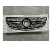 Rejillas frontales de radiador Parrilla Delantera De Coche Para Mercedes Para Benz V Class W447 V260 V250 2015 2016 2017 2018 2019 2020 2021 2022 2023 ABS Tuning Parrilla Delantera(Black 2015-2019)