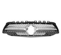 Rejillas frontales de radiador Parrilla Delantera GT Diamond Racing Para Mercedes W177 Para Benz A O A35 2019 2020 2021 2022 Compatible Con A250 A200 A180 A220 Parrillas delanteras(Diamond Silvery)