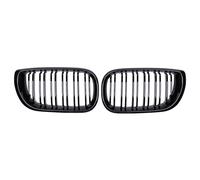 Rejillas Frontales de radiador Parrilla Delantera Tipo riñón para Coche, Color Negro Brillante, Doble listón, Rejilla de Carreras para BMW Serie 3 E46 de 4 Puertas (2002-2005)
