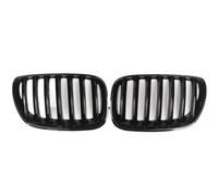 Rejillas frontales de radiador Parrilla Delantera Tipo Riñón Para X5 E53 LCI 2004-2006 Color Negro Brillante 1 Par Parrillas delanteras