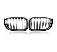 Rejillas frontales de radiador Parrilla Deportiva De Doble Línea Para Parachoques Delantero De para X3 X4 F25 F26 2014-2017 Color Negro Brillante. Rejillas Frontales