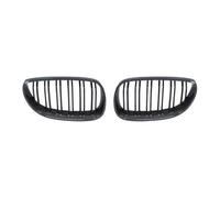 Rejillas Frontales De Radiador Parrilla Parachoques Delantero Coche Doble Listón En Negro Brillante Para E60 Para E61 Para Serie 5 2003-2009 Coche Rejilla Marco(Double Line Carbon)