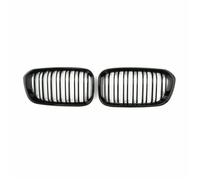 Rejillas frontales de radiador Rejilla De Carreras 2015-2017 Para F20 F21 120i LCI 1 Series 2015 2016 2017 Frontal Negra Brillante 2 Listones Rejillas Frontales
