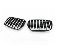 Rejillas frontales de radiador Rejilla De Parachoques Delantero Para G08 IX3 2021 2022 2023 2024 Cubierta Pegatina Accesorios Para Coche Parrilla Delantera(Sliver Black)