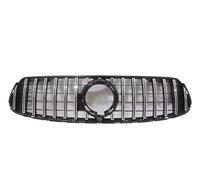 Rejillas frontales de radiador Rejilla De Parachoques Delantero Para Mercedes Para Benz GLC X253 200 220 300 Facelift GT Estilo Diamante Tuning 2019 2020 2021 Parrilla Delantera(Sport GT Silvery)