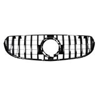 Rejillas frontales de radiador Rejilla De Parachoques Delantero Para Mercedes Para Benz GLC X253 200 220 300 Facelift GT Estilo Diamante Tuning 2019 2020 2021 Parrillas delanteras(GT Black)