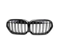 Rejillas frontales de radiador Rejilla De Parachoques Delantero Para X1 F48 2020 2021 2022 SDrive18i SDrive20i XDrive20i Parrilla Frontal Negra Brillante Parrilla Delantera(Double Slat)