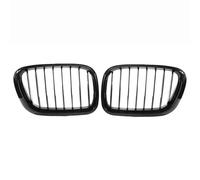Rejillas Frontales De Radiador Rejilla Delantera Negra Brillante Para Capó Coche Para E53 Para X5 1999 2000 2001 2002 2003 Coche Rejilla Marco(Single Line)