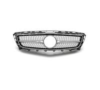 Rejillas frontales de radiador Rejilla Delantera Para Mercedes Para Benz W218 CLS CLS300 CLS320 CLS400 CLS350 CLS500 2011 2012 2013 2014 ABS Estilo Diamante Parrilla Delantera(Type A Silver)