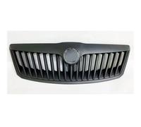 Rejillas frontales de radiador Rejilla Parachoques Delantero Carreras Para Skoda Para Octavia Grill 2010-2013 Kit Carrocería Piezas Automóvil Entrada Aire Parrillas delanteras(Negro mate)