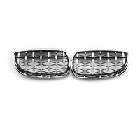 Rejillas Frontales Meteorito Parrilla Capó Delantero Coche para Serie 3 M3 (Todos Los Modelos) E92 E93 2006-2009 Decorativa(Plata)