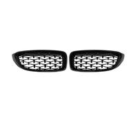 Rejillas Frontales para 4 Series Diamond Car Parachoques Delantero Parrillas Parrillas Parrillas 2012-2018 Decorativa(Negro)