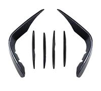 Rejillas Frontales para Benz X253 C253 2015-2019 Air Knife Cubierta Antiniebla Delantera Listones Rejilla Decorativa(6PCS Carbon)