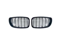 Rejillas frontales Para BMW Serie 1 E81 E87 E82 E88 Similar A120i 120d 130i 135i Años 2007-2011 Rejilla Entrada Delantera Radiador Malla Ajuste Coupé(2 Line Glossy Black)