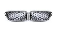 Rejillas frontales Para BMW Serie 5 G30G38 E46 Para M4 2017-2020 Rejilla ABS Doble Riñón Estilo Diamante Doble Línea(BMW-electroplate)