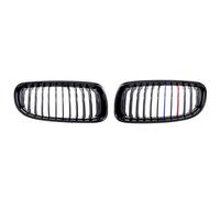 Rejillas Frontales, Parrilla Delantera 1 par Gloss/Matte Negro M-Color Ridney Front Grille Auto Racing Grille Uso Adecuado para BMW E90 E91 LCI 32 5i 328i 335i 2009 2010 2011(Gloss M Color)