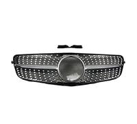 Rejillas Frontales Parrilla Delantera Racing Grill Tuning para Benz Clase C W204 2007-2014 GT para AMG Diamond Facelift Decorativa(Diamond Silvery)