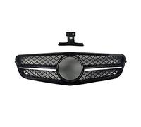 Rejillas Frontales Parrilla Delantera Racing Grill Tuning para Benz Clase C W204 2007-2014 GT para AMG Diamond Facelift Decorativa(Am Silvery)