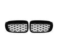 Rejillas Frontales Parrillas Carreras Parrilla Delantera Riñón Coche para X3 X4 F25 F26 2014-2017 Decorativa(Negro)