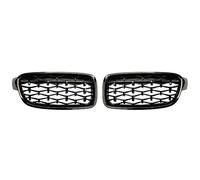 Rejillas Frontales Parrillas Riñón Parrilla Deportiva Delantera Coche para Serie 3 F30 F31 F35 320i 320d 325i 2012-2017 Decorativa(Negro)