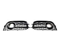 Rejillas Frontales Radiador Cubierta Lámpara Luz Antiniebla Coche Rejilla Frontal Hexagonal Malla Nido Abeja Cromo Negro Para Para A1 Para 8X 2010-2014 Rejilla Delantera(Chrome black)