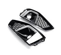 Rejillas Frontales Radiador Par De Luces Antiniebla Parachoques Delantero Coche Lámpara Parrilla Panal Abeja Para A4 B9 S-LINES S4 2019 8WD807681J 8WD807682J Rejilla Delantera(La plata del cromo)