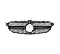 Rejillas Frontales Radiador Para Benz Para W205 C S205 C205 2014-2021 Para C260 C250 C180 C200 C300 Sport Tuning Refit Rejilla Delantera Parachoques Parrilla Estilo(Black 3)