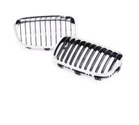 Rejillas Frontales Radiador Para BMW Para Serie 1 Para F20 Para F21 Prefacelift 2011-2014 Parrilla Carreras Una Sola Lama Parrilla Carbono Cromado Rendimiento(Chrome Black)