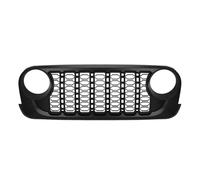 Rejillas Frontales Radiador Para Jeep Para Wrangler JK Para JKU 2007-2017 Para Lantsun J400 Parrilla Delantera 2024 Nuevo Diseño Negro ABS Parrilla Luz Delantera Protectora Cubierta