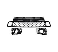 Rejillas Frontales Radiador Para Land Para Rover Para Range Para Vogue L322 2010-2012 Rejilla Ventilación Lateral Decoración Parrilla Parachoques Delantero(Black 3pcs)