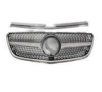 Rejillas Frontales Radiador Para Mercedes Para Benz Para Vito V W447 Rejilla Delantera Estilo Diamante Parachoques Con Entrada Aire Similar A La V250 V300 V260(20-23 Silver8)