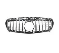 Rejillas Frontales Radiador Para Mercedes Para Benz W176 Clase A A180 A200 A250 A45 Para AMG Rejilla Malla Para Parachoques Delantero Estilo GTR 2013-2018(Silver2)