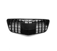 Rejillas Frontales Radiador Para Mercedes Para Benz W211 Clase E 2007-2009 GT Style Cromo/Negro Parachoques Superior Capó Malla Rejilla Carreras Delantera(Negro)