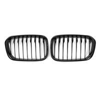 Rejillas Frontales Radiador Para Serie 1 F20 F21 Facelift Parachoques Delantero Con Impresión Carbono Negro Mate Brillante Rejilla Malla Para Radiador Carreras(Single GlossBlack)