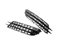 Rejillas Frontales Radiador Parachoques Delantero Coche Para A6 C7 2012 2013 2014 2015 Luz Antiniebla Rejilla Cubierta Malla Panal(Negro)