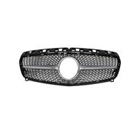 Rejillas Frontales Radiador Parrilla ABS De Repuesto Para Parachoques Delantero Radiador Rejilla Diamantes Para Benz Clase A W176 2013 2014 2015 Negro Y Plateado(Diamond Silver)