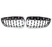 Rejillas Frontales Radiador Parrilla Delantera Cromada Para Coche Parrilla Carreras Riñón Para 4 Series F32 F33 F36 Sedan Wagon ABS Plástico Diamante Estilo Metero 2 Unids/set Rejilla Delantera