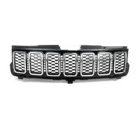 Rejillas Frontales Radiador Parrilla Delantera Radiador Para Jeep Para Grand Para Cherokee Para La Segunda Guerra Mundial Segunda Guerra Mundial 2017 2018 2019 2020(Chrome black)