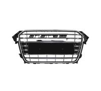 Rejillas Frontales Radiador Parrillas Carreras Para RS4 Parrilla Delantera Capó Parachoques Delantero Central Para A4/S4 B8.5 2013-2016(With BlackRings26)